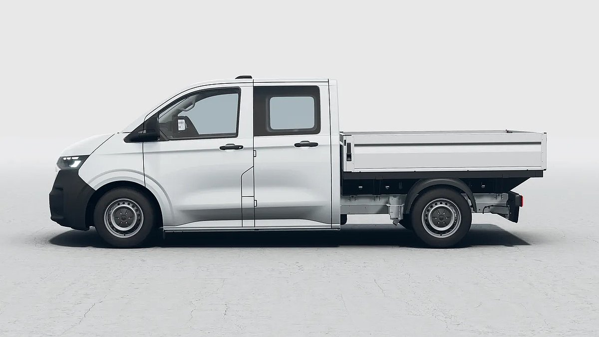 Volkswagen Transporter Pritsche in der Seitenansicht