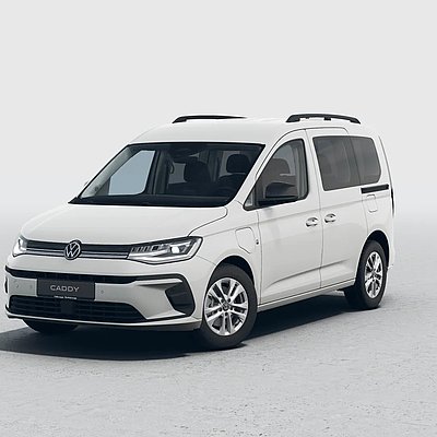 Der neue Caddy schräg vorn Der neue Caddy schräg vorn