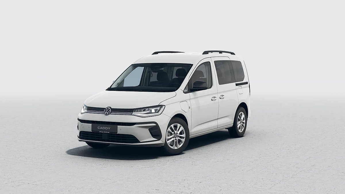 Der neue Caddy schräg vorn Der neue Caddy schräg vorn