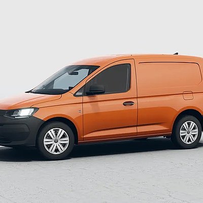 Caddy Cargo orange schräg von vorn Caddy Cargo orange schräg von vorn