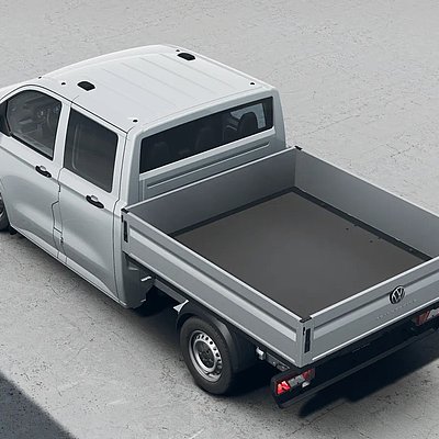 Volkswagen Transporter Pritsche mit Ladefläche von oben