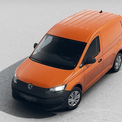 Caddy Cargo orange Vogelperspektive Caddy Cargo orange Vogelperspektive