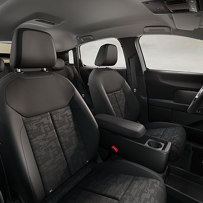 Audi A2 e-tron weiss 125 kw Innenraum vorn Fahrer- und Beifahrersitz Audi A2 e-tron weiss 125 kw Innenraum vorn Fahrer- und Beifahrersitz