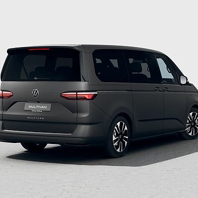 der neue VW NFZ Multivan schräg von hinten der neue VW NFZ Multivan schräg von hinten
