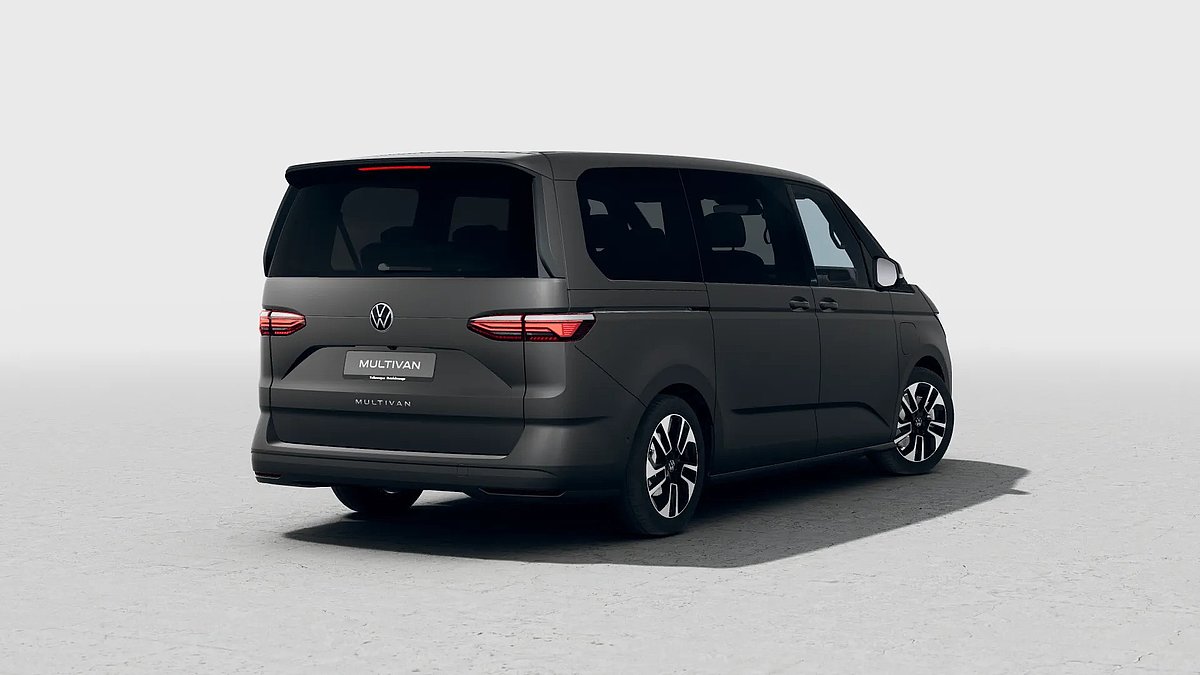der neue VW NFZ Multivan schräg von hinten der neue VW NFZ Multivan schräg von hinten