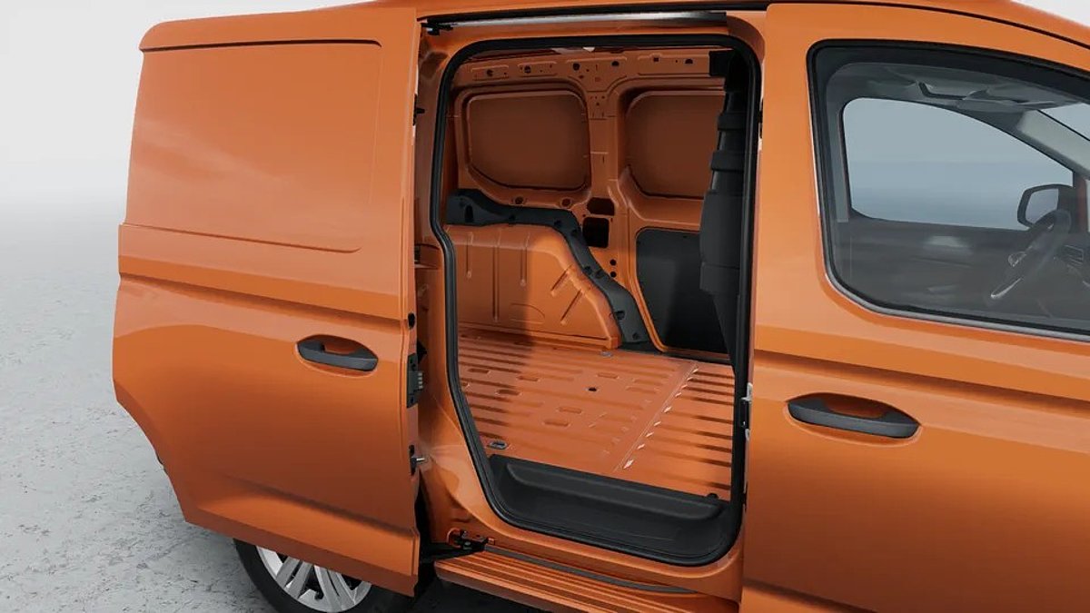 Caddy Cargo orange Laderaum Seite Caddy Cargo orange Laderaum Seite