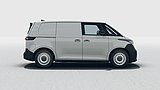 Weißer Volkswagen ID. Buzz Cargo in der Seitenansicht