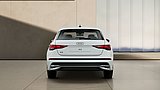 Audi A3 Sportback weiß 110 kw TFSI Heckansicht zentriert