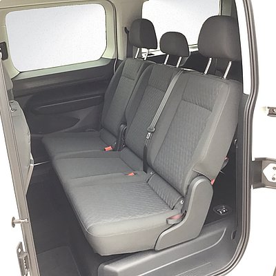 VW NFZ Caddy Edition weiß Rücksitze VW NFZ Caddy Edition weiß Rücksitze