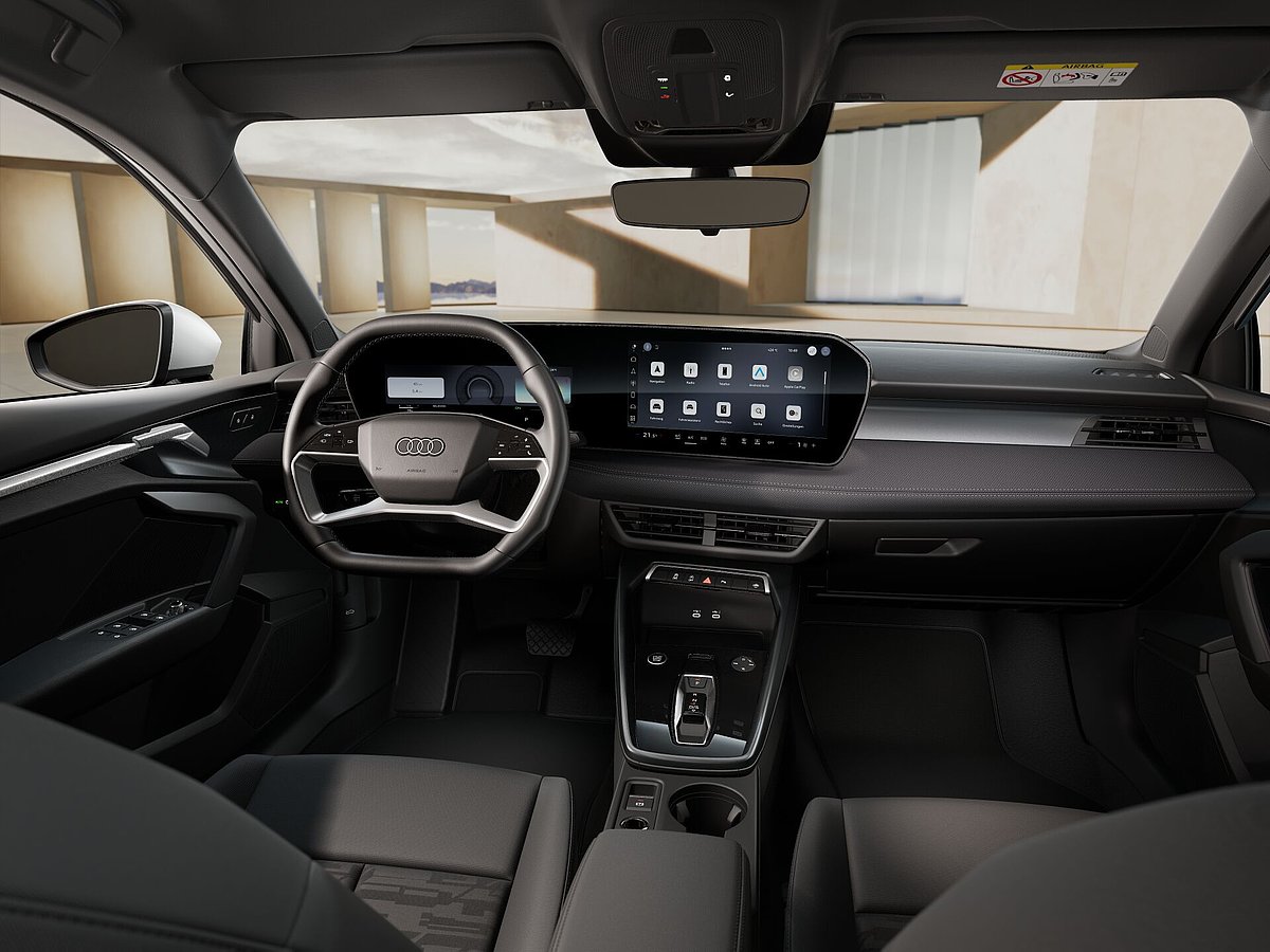 Audi A3 Sportback weiß 110 kw TFSI Innenraum vorn Lenkrad Cockpit Infotainment