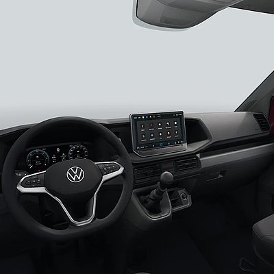 Cockpit und Innenraum der Volkswagen Crafter Pritsche