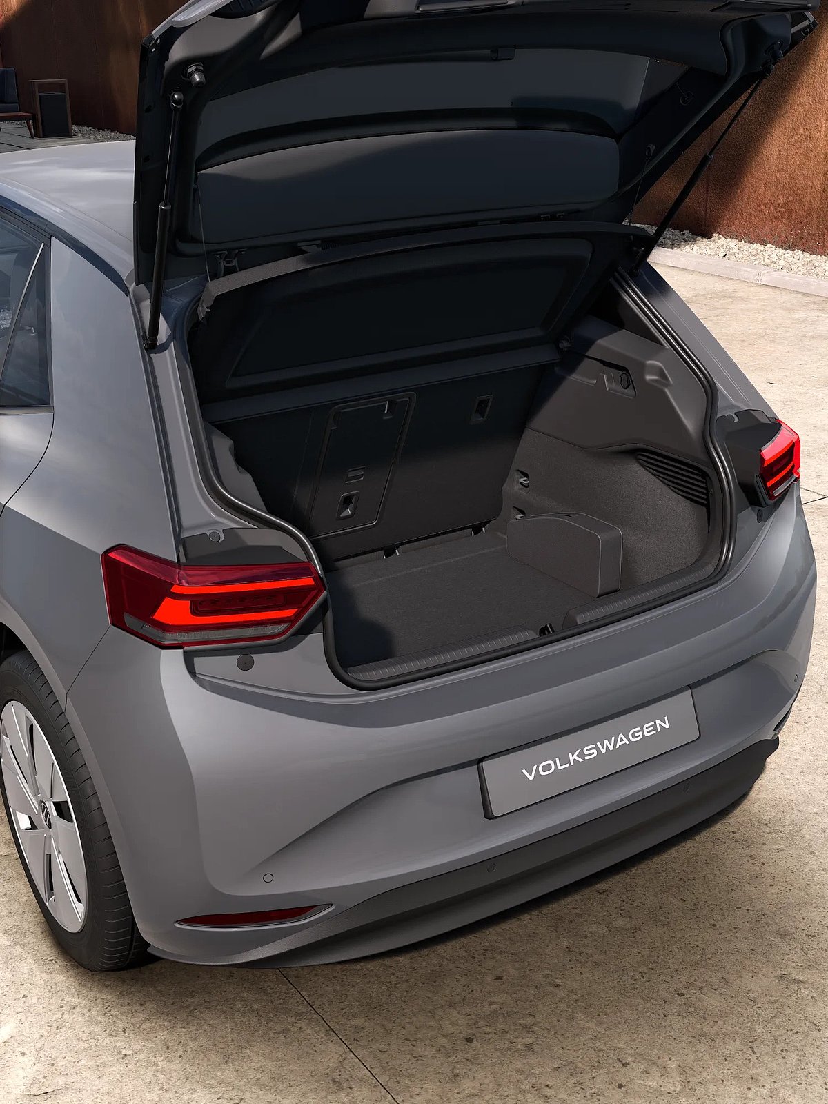 Geöffneter Kofferraum des VW ID.3 Neo Trend
