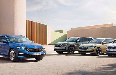 Skoda Range an Fahrzeugmodellen Skoda Range an Fahrzeugmodellen