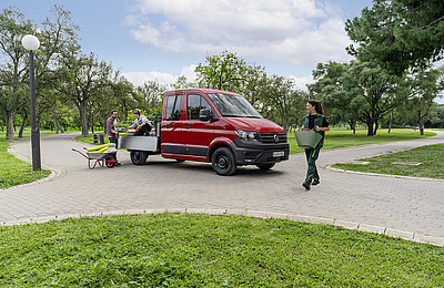 Crafter Pritsche DoKa rot