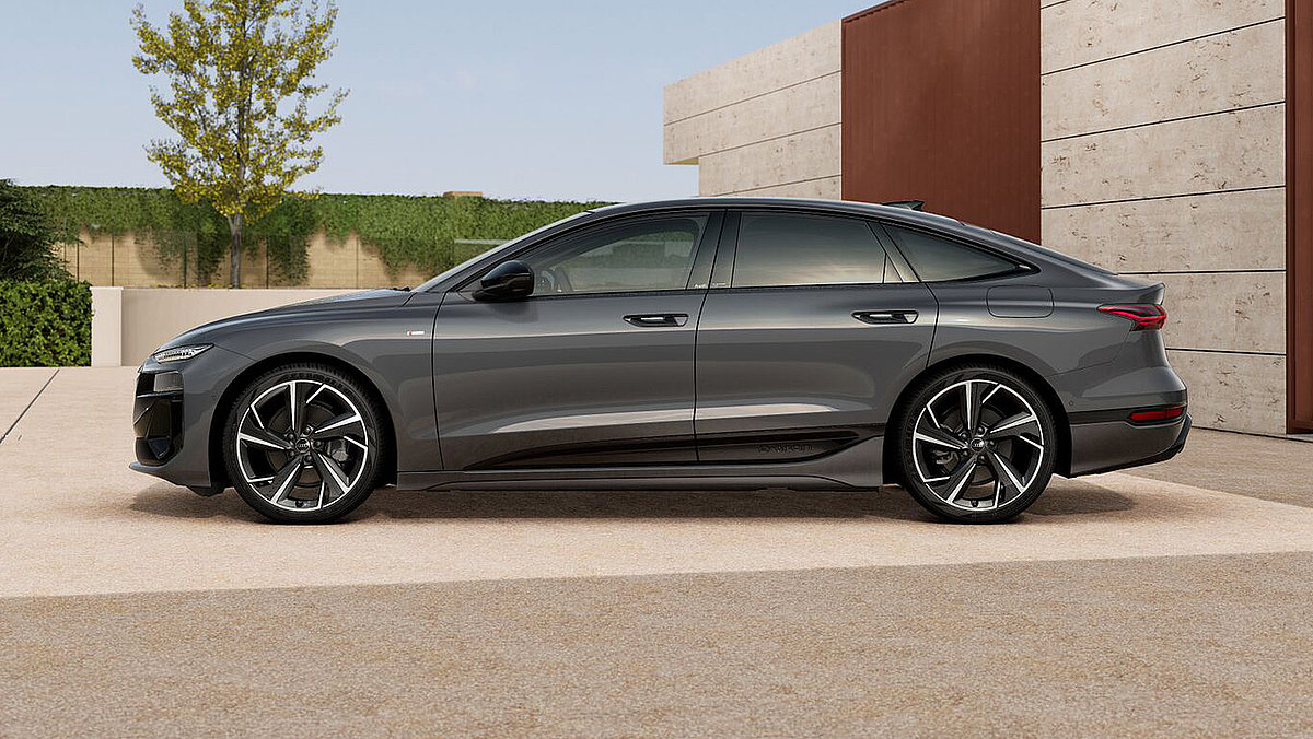 Audi A6 e-tron in Magnetgrau als Teaserbild für Geschäftskunden
