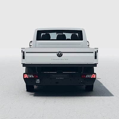Volkswagen Transporter Pritsche in der Heckansicht