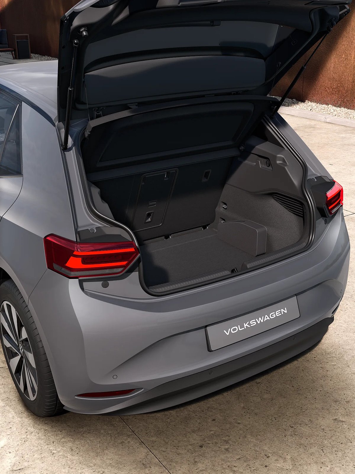 Geöffneter Kofferraum des VW ID.3 Neo