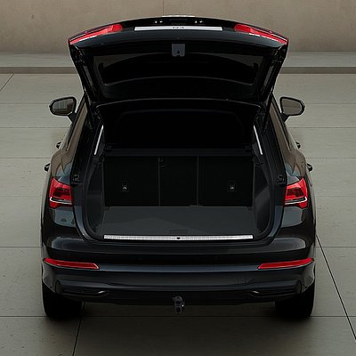 Audi Q3 Kofferraum mit geöffneter Heckklappe
