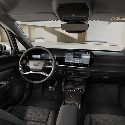 Audi A2 e-tron weiss 125 kw Innenraum vorn Lenkrad Cockpit Infotainment Audi A2 e-tron weiss 125 kw Innenraum vorn Lenkrad Cockpit Infotainment