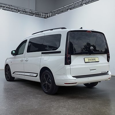 VW NFZ Caddy Edition weiß schräg von hinten VW NFZ Caddy Edition weiß schräg von hinten