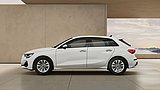 Audi A3 Sportback weiß 110 kw TFSI Seitenansicht Fahrerseite